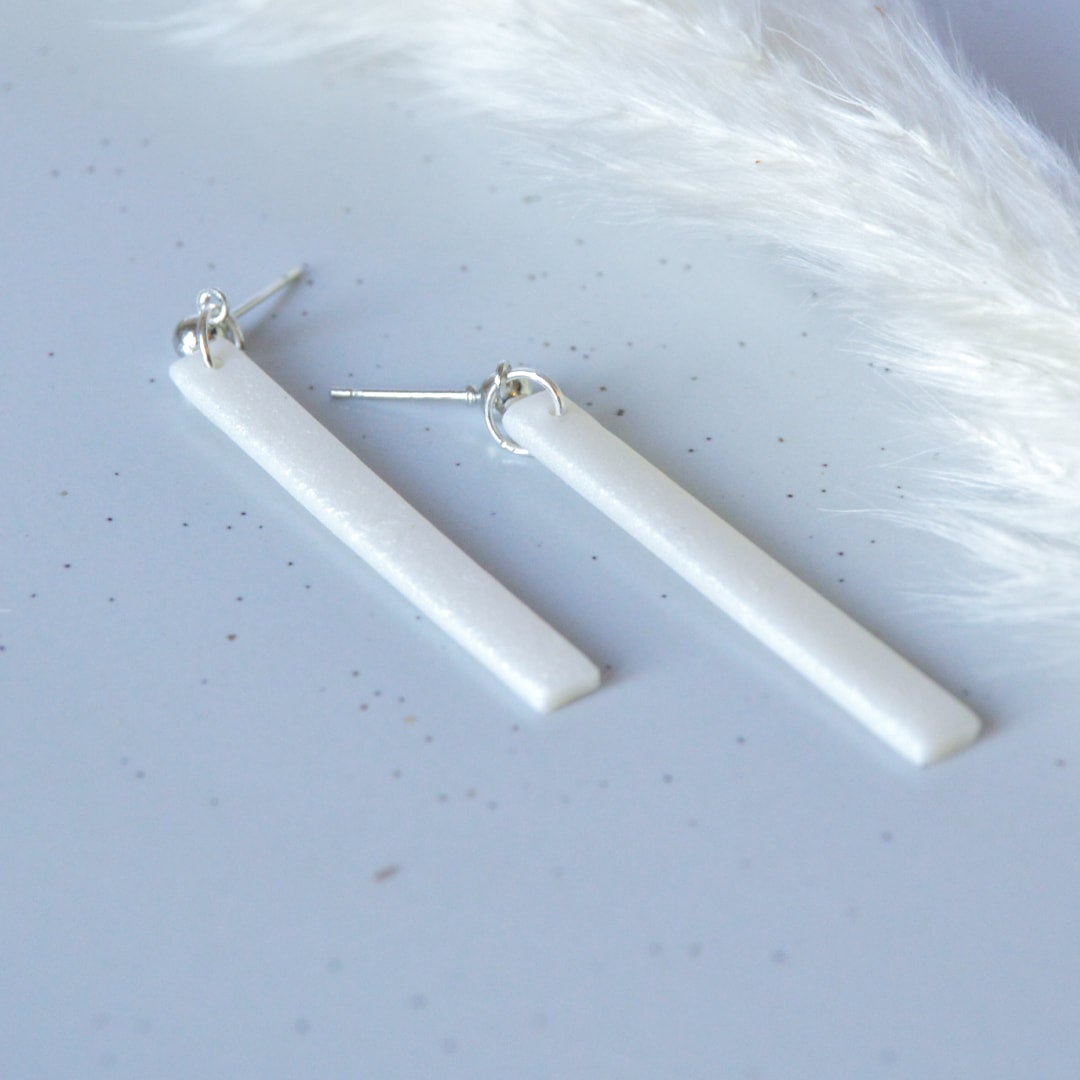 Straight dangle sale earrings